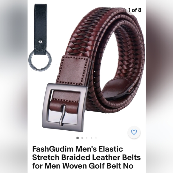 FashGudim Elastic Braided Belt - Picture 1 of 4